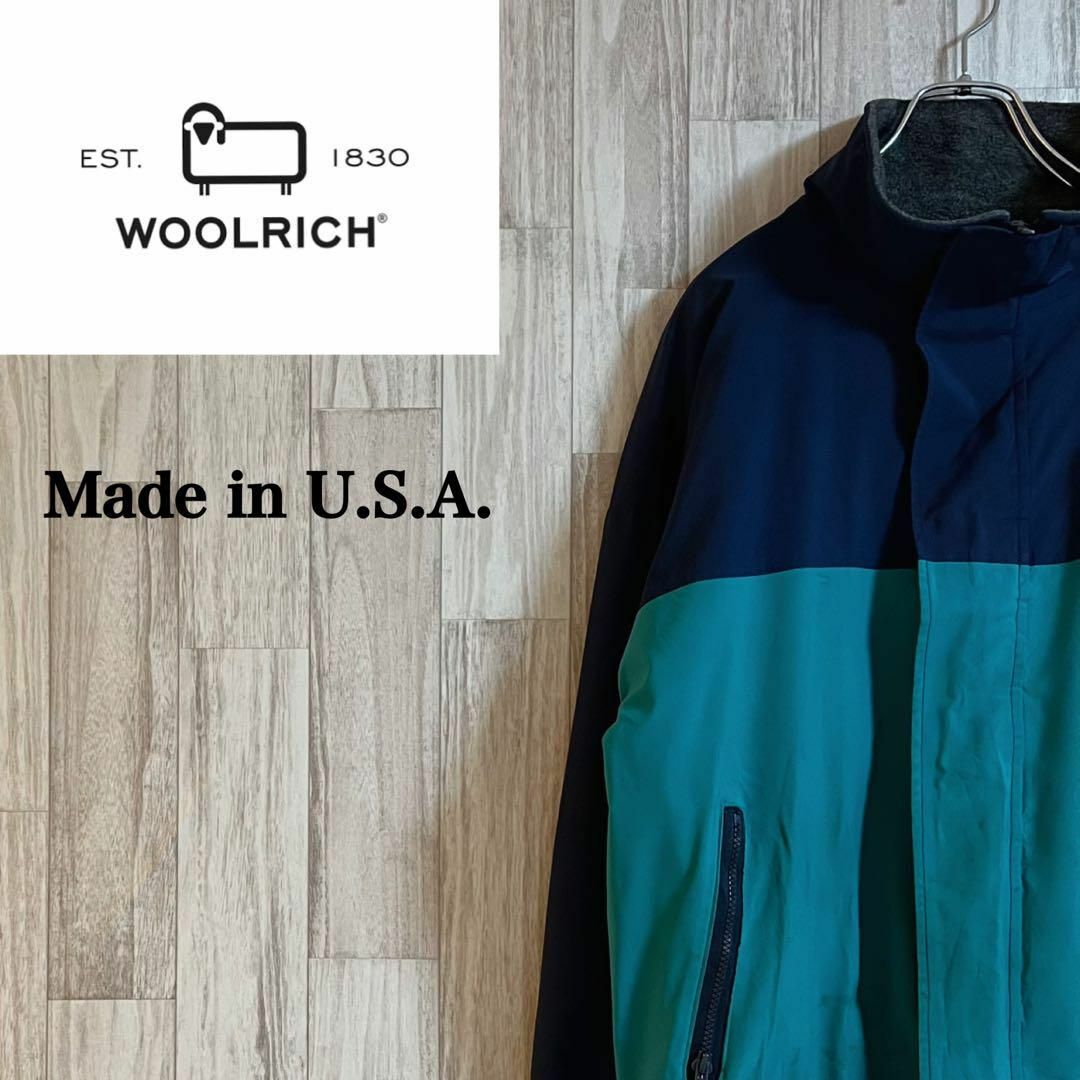 WOOLRICH - ウールリッチナイロンジャケット アメリカ製 裏地ボア バイ