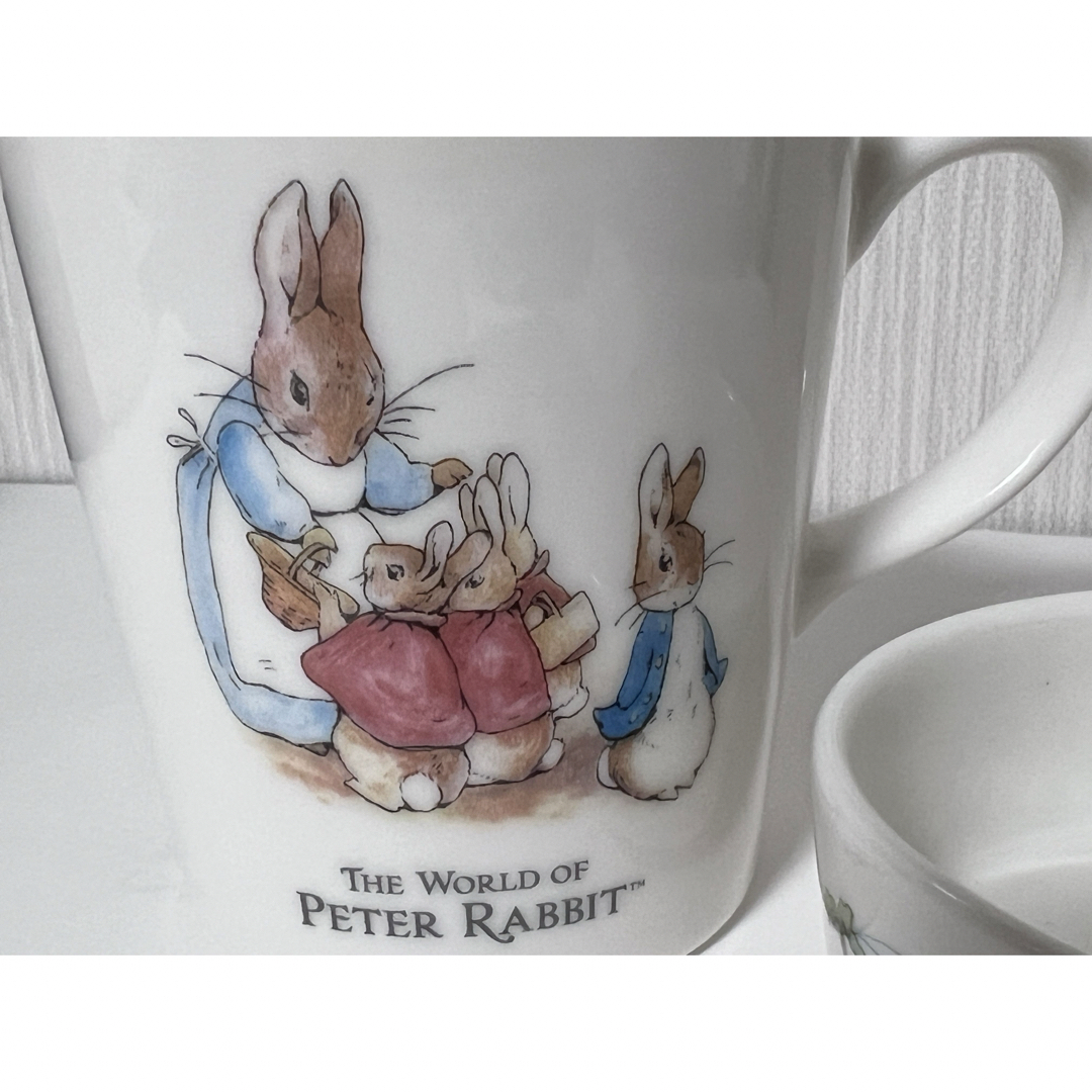 PETER RABBIT（TM）(ピーターラビット)のピーターラビット　蓋付きマグカップ インテリア/住まい/日用品のキッチン/食器(グラス/カップ)の商品写真