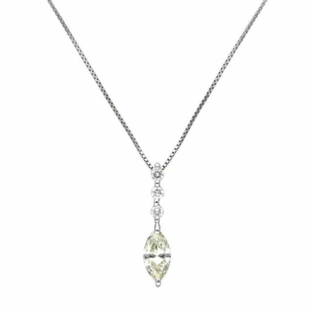 ネックレス<br>【鑑定会】PT900/850ダイヤネックレス1.013/0.18ct/ネックレス/Aランク/59