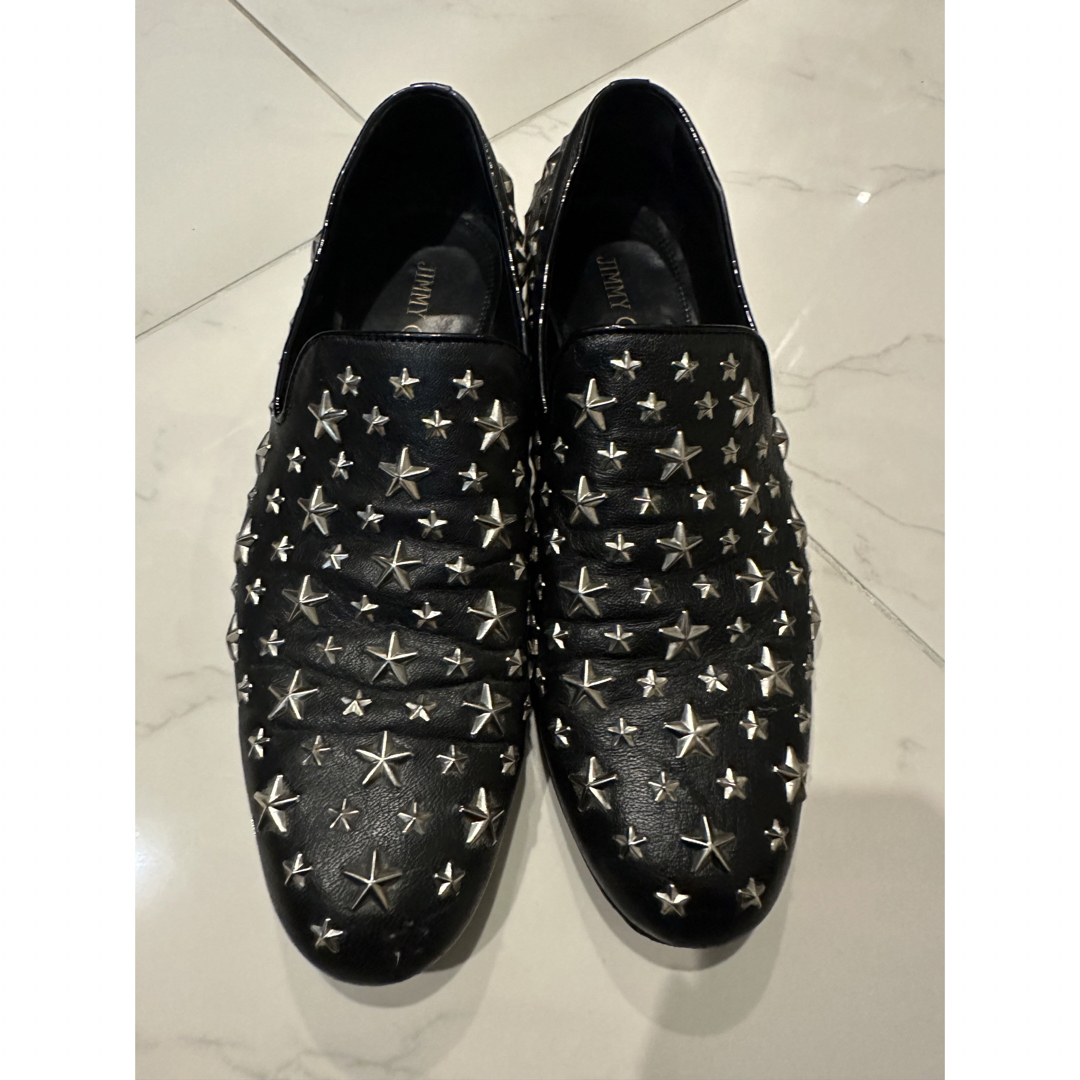 JIMMY CHOO ジミーチュウ　スタースタッズ　レザーシューズ　ローファー