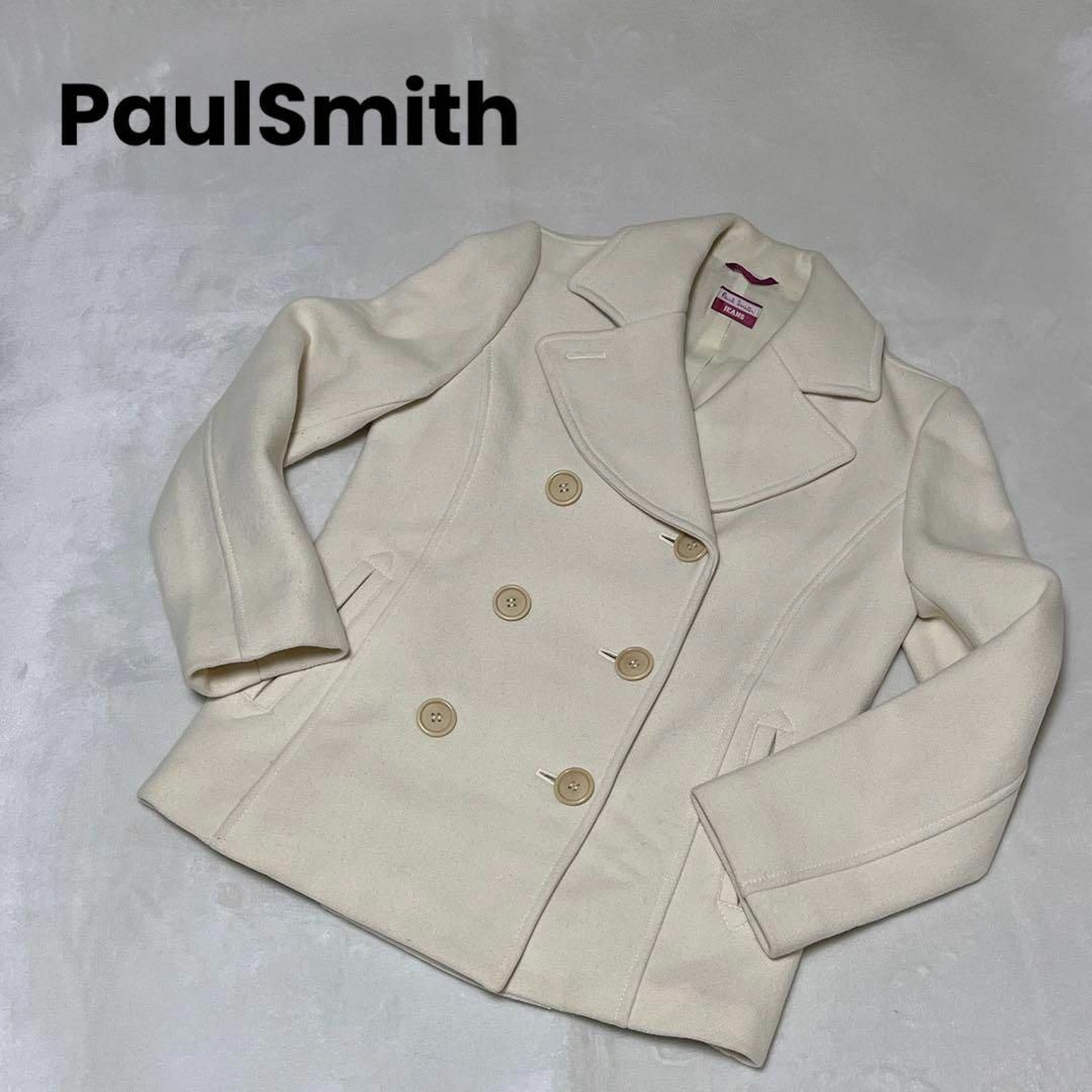 Paul Smith(ポールスミス)の【送料無料】ポールスミスジーンズ　ウール　ピーコート　Mサイズ　42 秋冬 レディースのジャケット/アウター(ピーコート)の商品写真