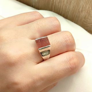 silver925 天然石 リング 約12号 幅広 silver925 天然石 リング 約12号 幅広