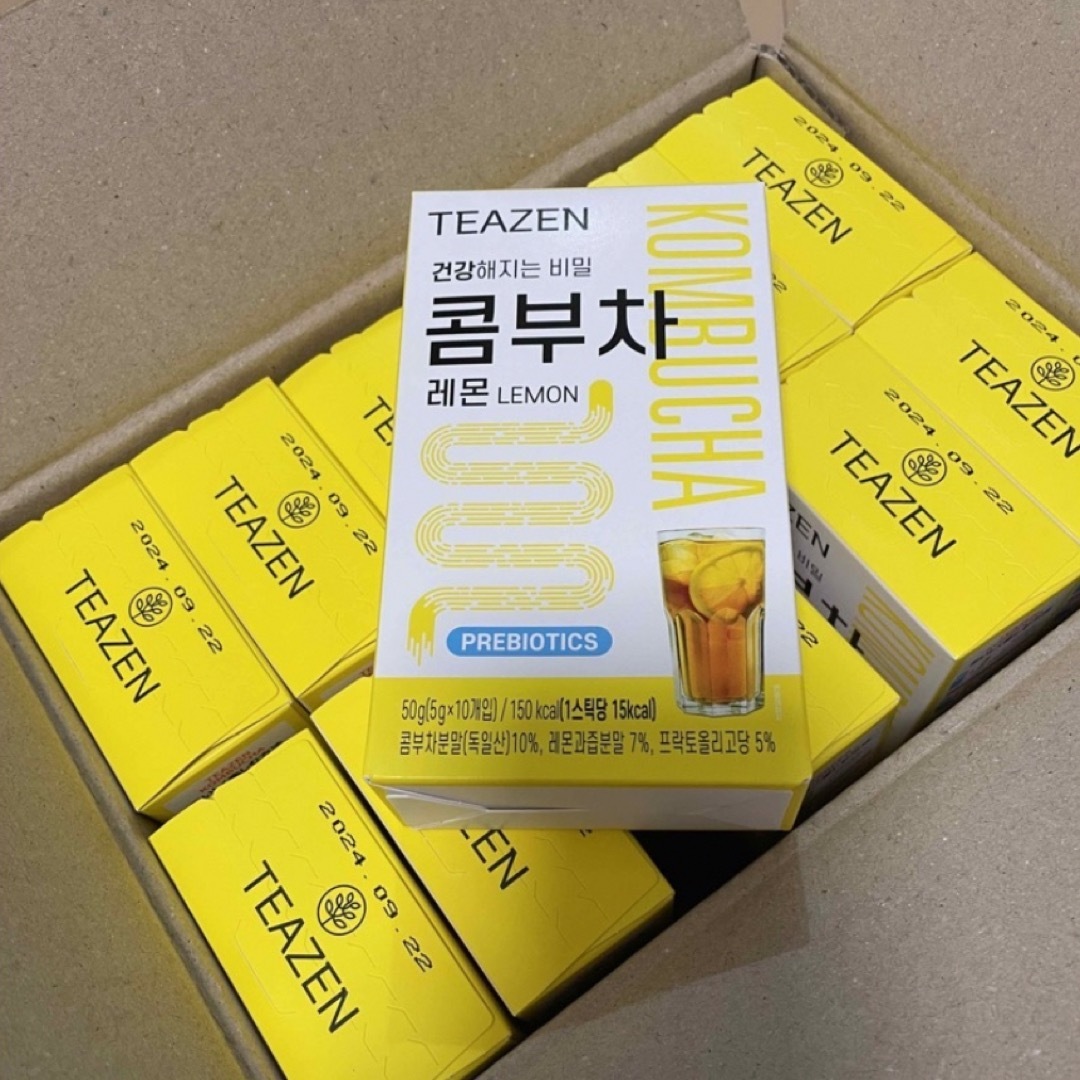 コンブチャ　TEAZEN レモン味🍋 コスメ/美容のダイエット(ダイエット食品)の商品写真