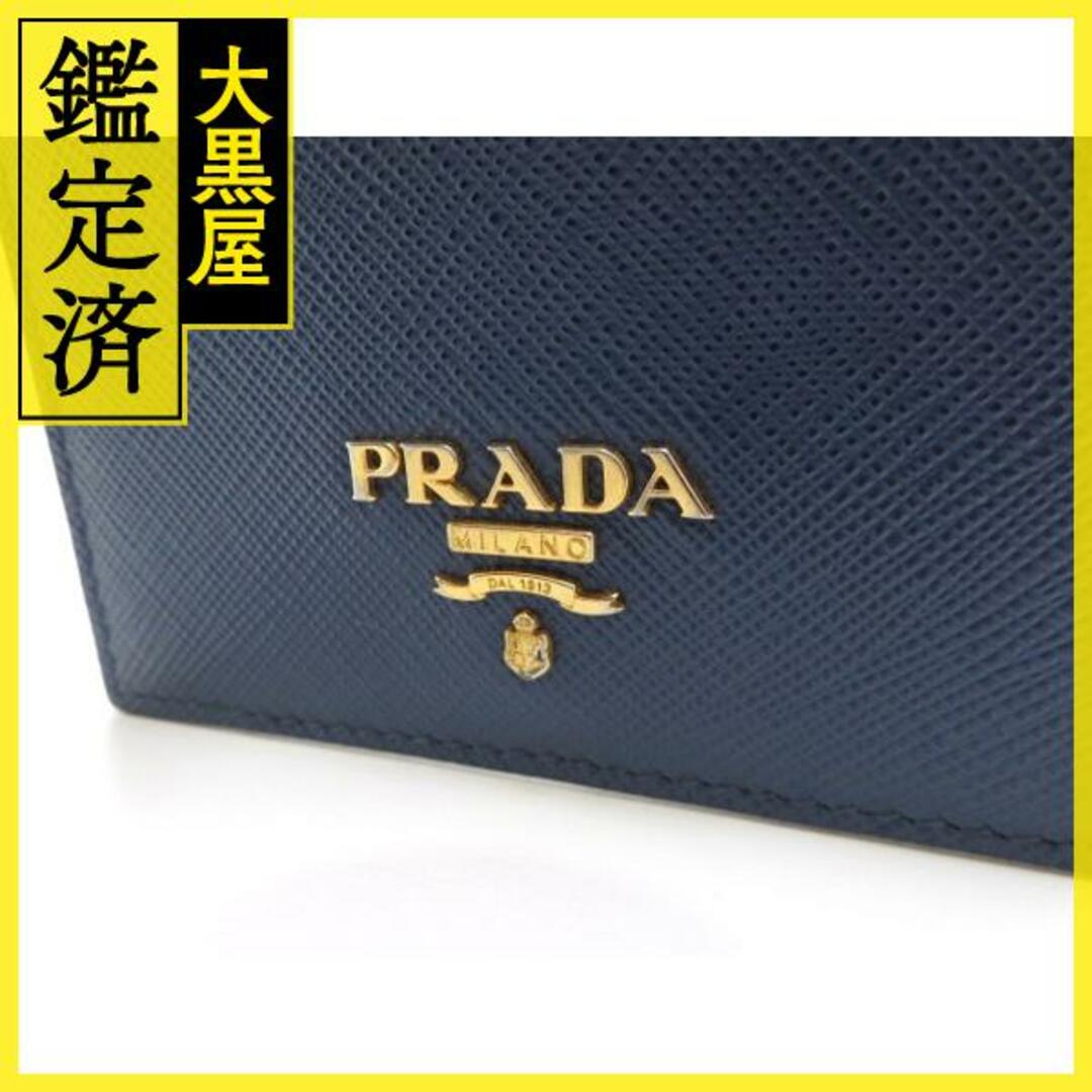 PRADA(プラダ)のプラダ 名刺入れ カードケース サフィアーノ  ネイビー 1MC208【473】 レディースのファッション小物(名刺入れ/定期入れ)の商品写真