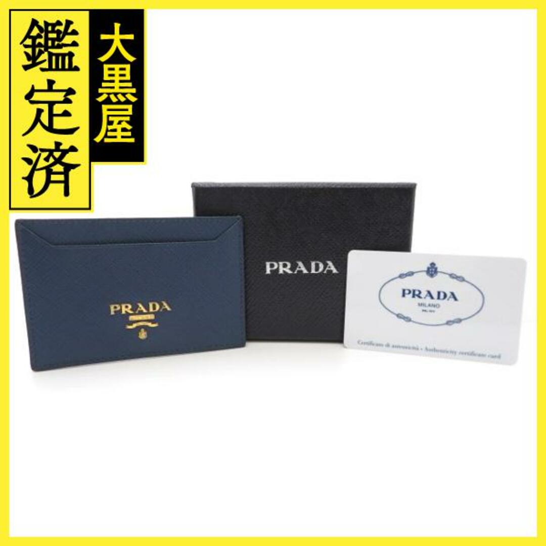 PRADA - プラダ 名刺入れ カードケース サフィアーノ ネイビー 1MC208