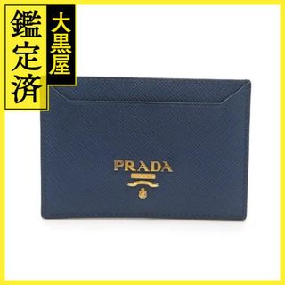 プラダ(PRADA)のプラダ 名刺入れ カードケース サフィアーノ  ネイビー 1MC208【473】(名刺入れ/定期入れ)