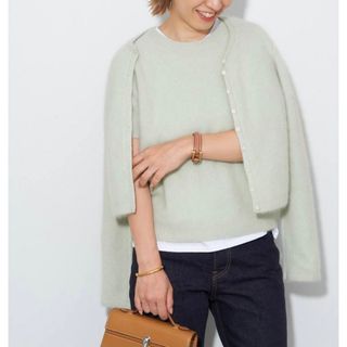 【 plage 】Cashmere Mix Fur カーディガン