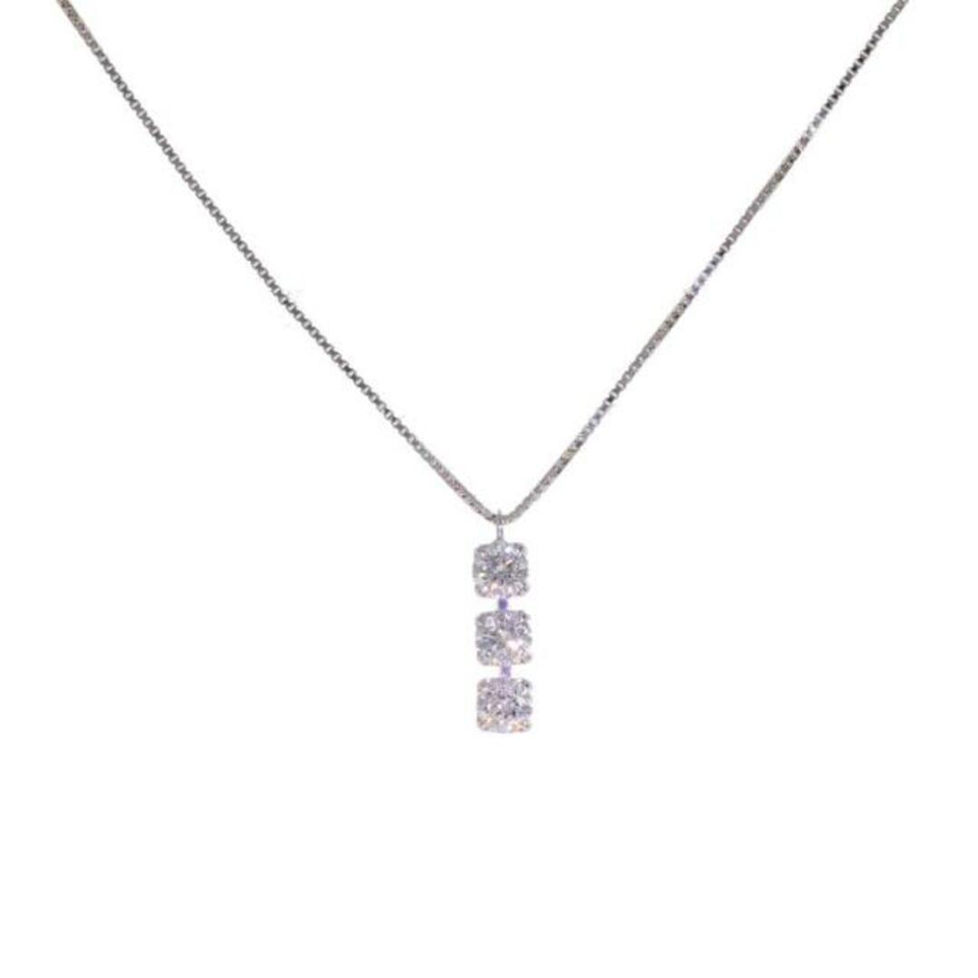 約36〜40ｃｍトップサイズ<br>K18WGダイヤネックレス0.50ct/ネックレス/Aランク/78