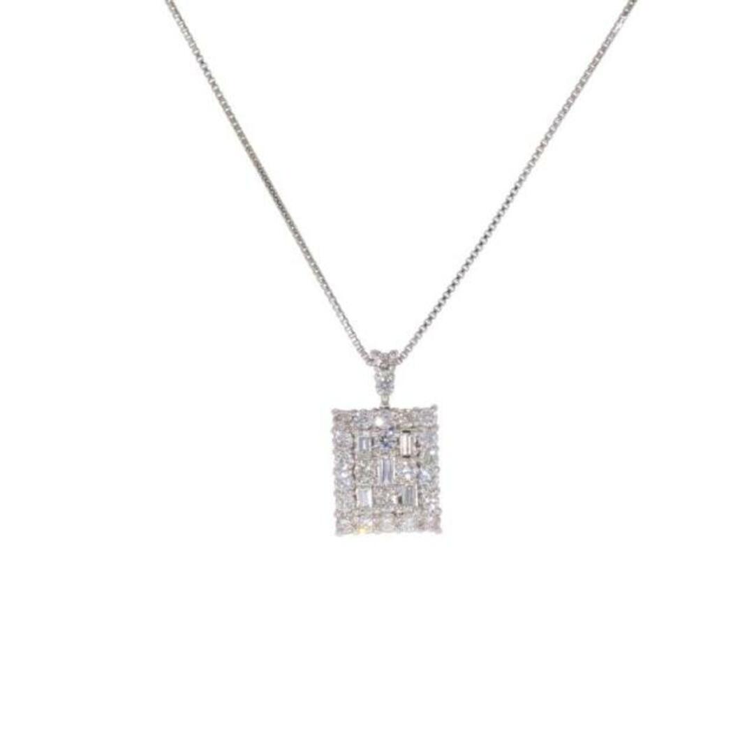 約40ｃｍトップサイズ<br>【鑑定会】PT900/850ダイヤネックレス2.06ct/ネックレス/Aランク/59