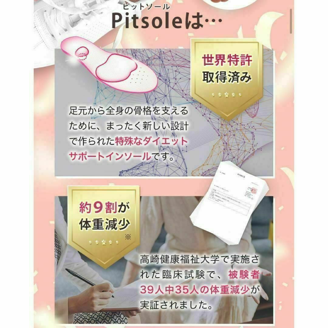 Pitsole ピットソール  ダイエットインソール  Sサイズ  バッカス