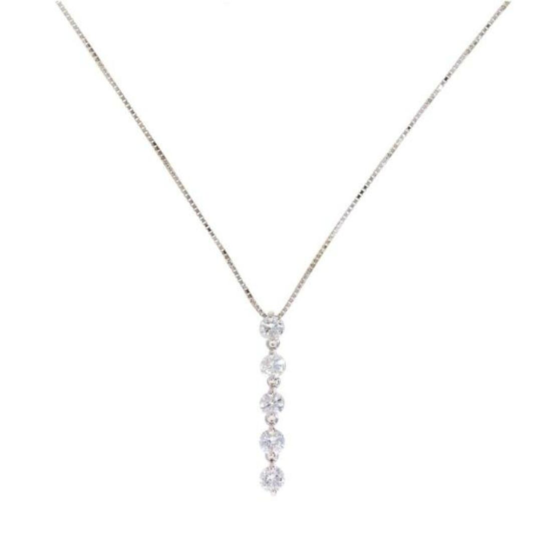 <br>K18WGダイヤネックレス1.002ct/ネックレス/Aランク/77