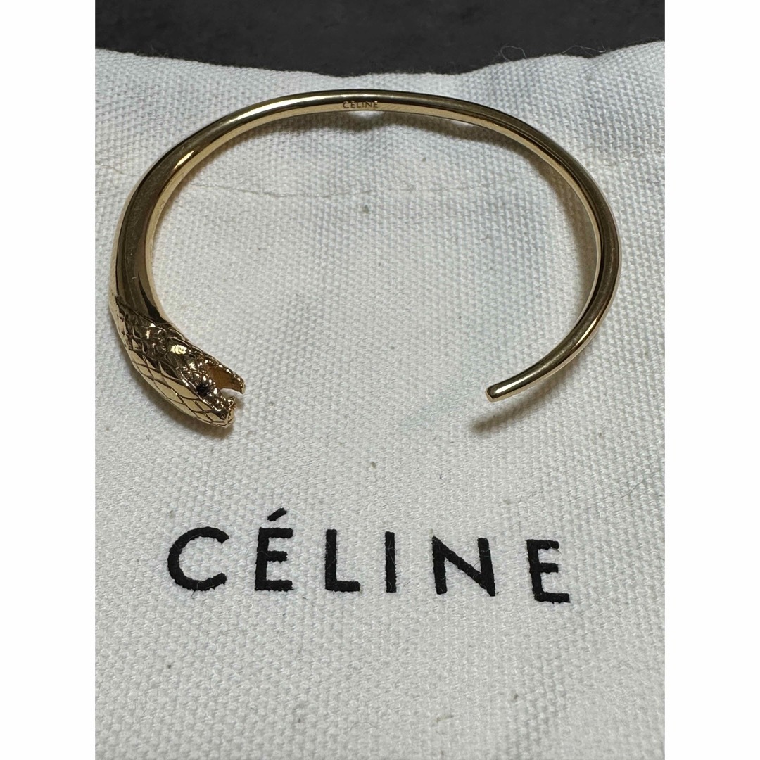 celine(セリーヌ)のCELINE ゴールド スネーク バングル レディースのアクセサリー(ブレスレット/バングル)の商品写真