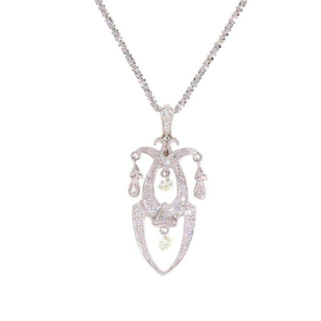 <br>K18WGダイヤネックレス0.86ct/ネックレス/ABランク/77