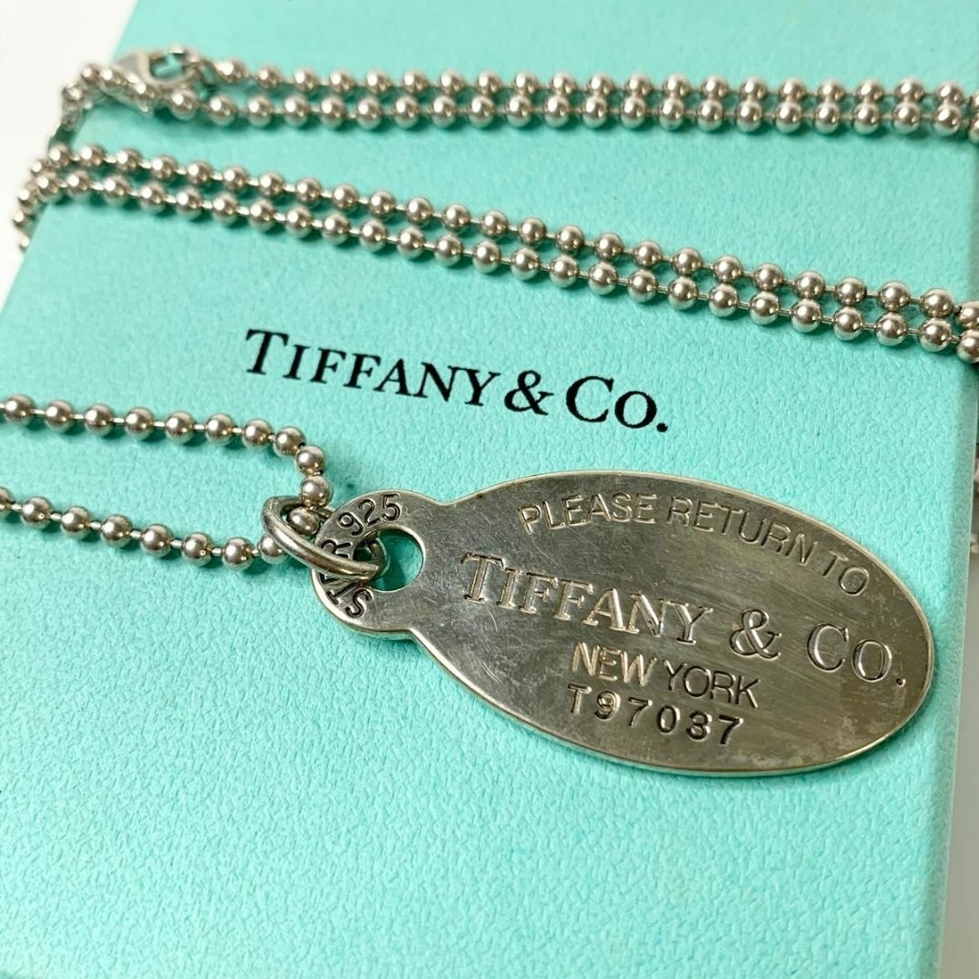 PLEASE RETURN TO TIFFANY オーバル　ティファニーシルバーチェーン