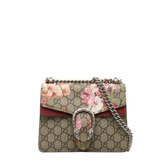 グッチ(Gucci)のグッチ GGスプリーム ブルームス ディオニュソス チェーン ショルダーバッグ 421970 PVC スエード レディース GUCCI 【1-0121713】(ショルダーバッグ)