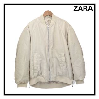 ザラ ZARA TRF☆リバーシブル 中綿入りパーカーベスト【S】白×赤チェック