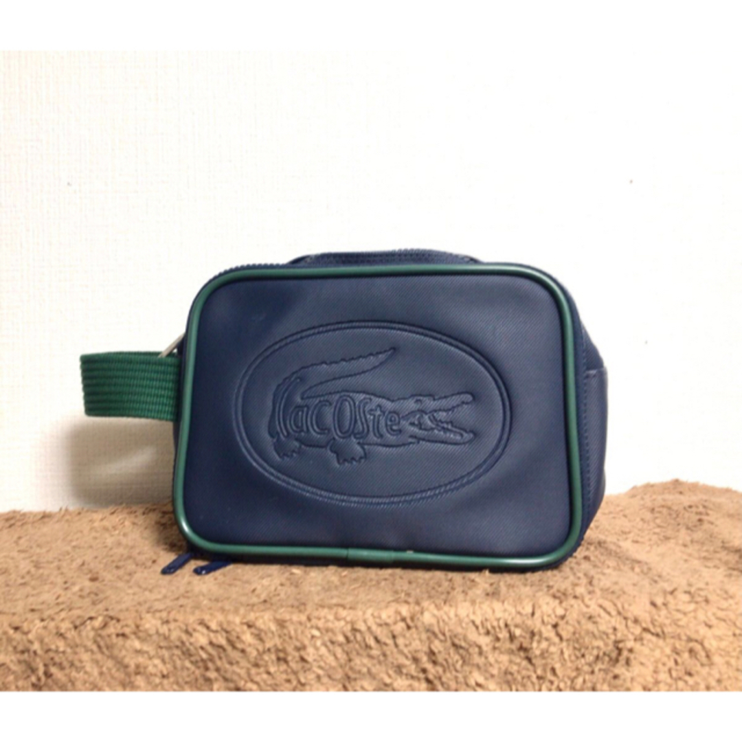 LACOSTE(ラコステ)のLACOSTE ラコステ　ポーチ　ハンドバッグ　ロゴ　モード　ビンテージ レディースのバッグ(ハンドバッグ)の商品写真