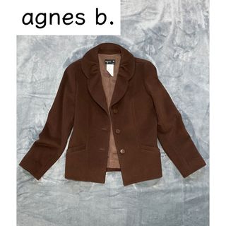 アニエスベー(agnes b.)のagnesb アニエスベー ジャケット コート ウール 厚手 サイズM(テーラードジャケット)