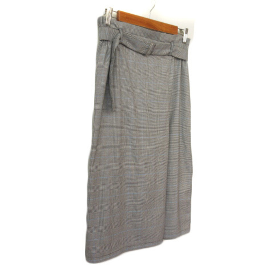 INDIVI(インディヴィ)のインディヴィ INDIVI スカート グレンチェック タック ベルト 42  レディースのスカート(ひざ丈スカート)の商品写真