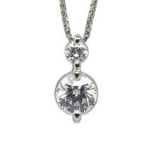 タサキ(TASAKI)の美品 Pt900 プラチナ Pt850 プラチナ ネックレス ダイヤ 0.30ct ダイヤ 0.05ct 【1-0123273】(ネックレス)