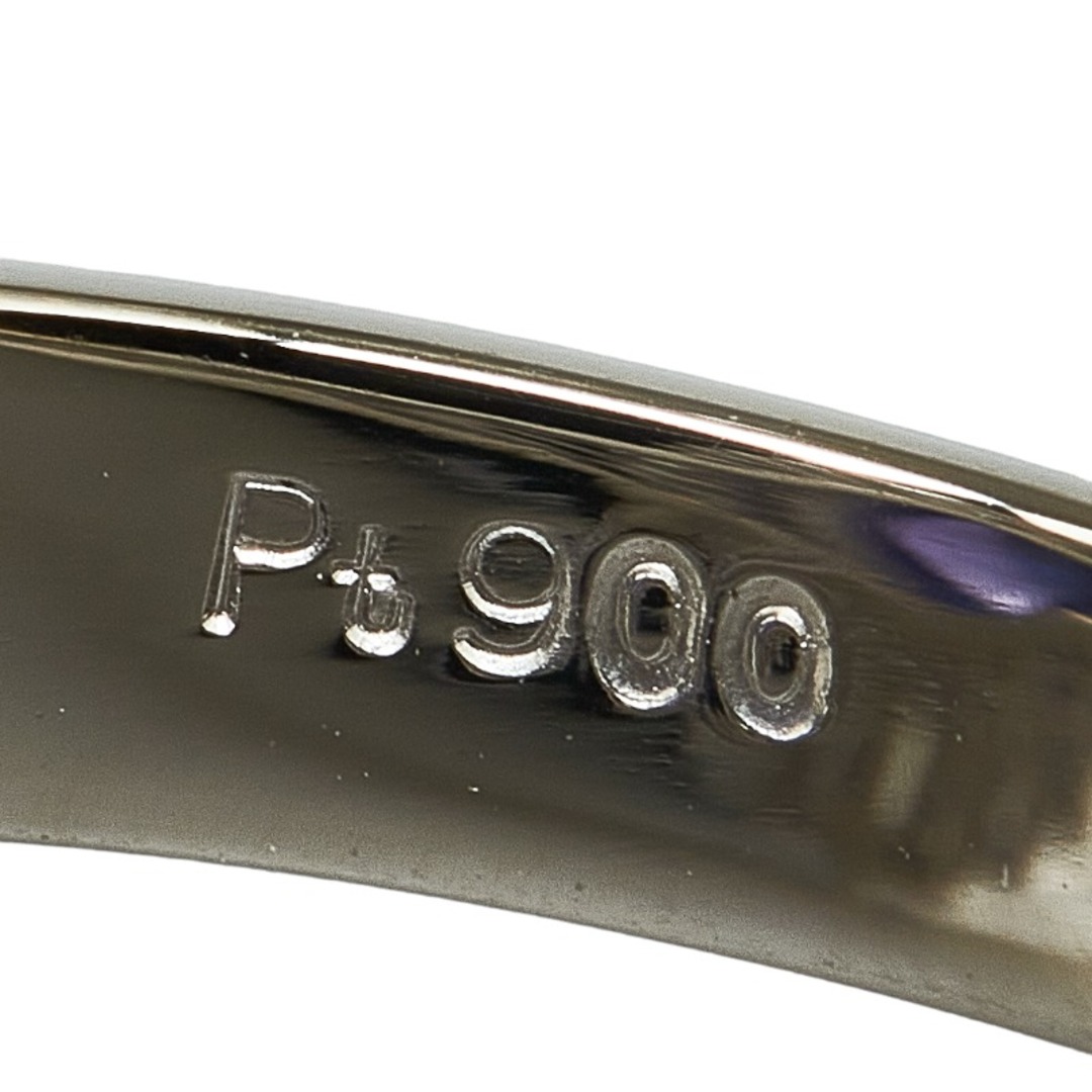 Pt900 サファイア0.31ct ダイヤ0.12ct 指輪 10号