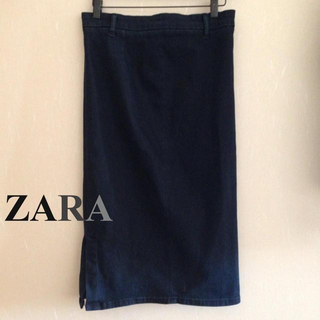 ザラ(ZARA)のZARA デニムペンシルスカート(ひざ丈スカート)