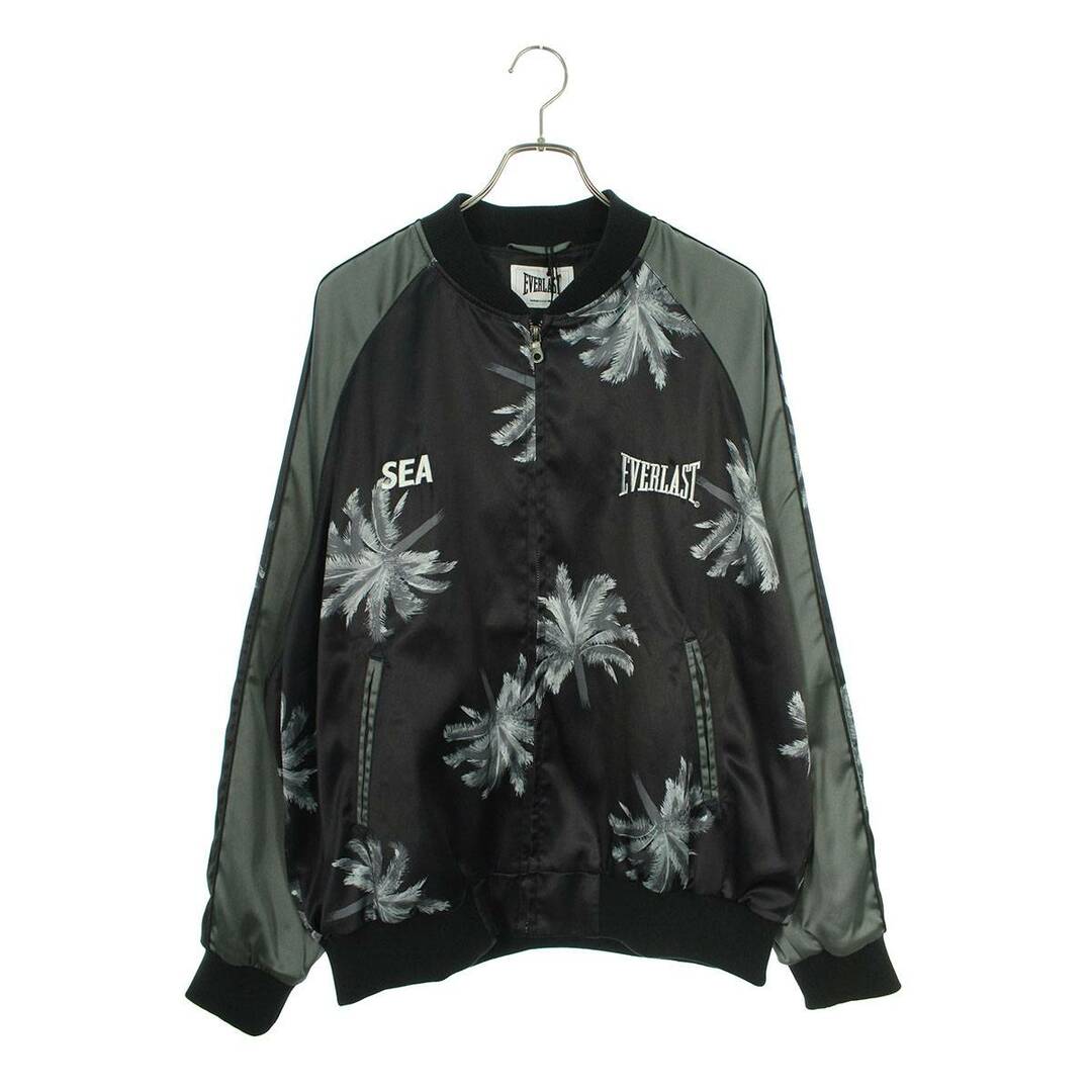 ウィンダンシー  WDS-C-HARU-24-Q1-05 EVERLAST PALM TREE SATIN JACKET 春に散る/パームツリーサテンジャケット メンズ XL