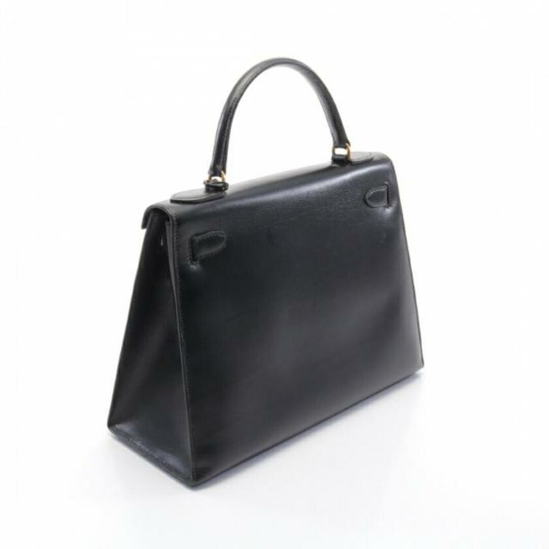 Hermes(エルメス)のケリー28 ハンドバッグ ボックスカーフ ブラック ゴールド金具 外縫い 2WAY ○I刻印 レディースのバッグ(ハンドバッグ)の商品写真