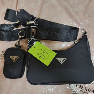PRADA - 本物 プラダ リボン付 生地切替 デニム切替 ギャザー スカート