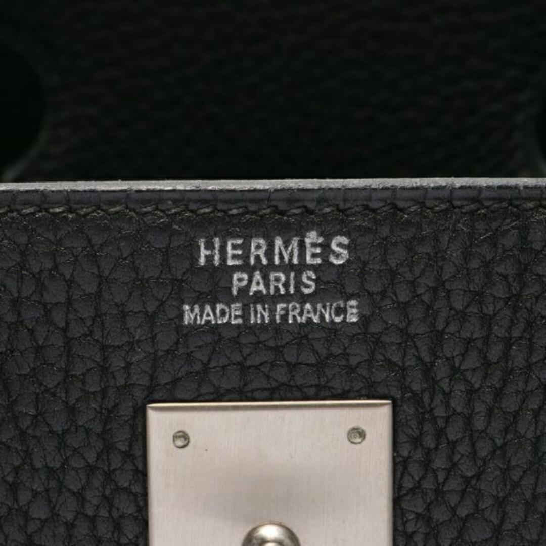 Hermes(エルメス)のオータクロア32 ハンドバッグ フィヨルド ブラック シルバー金具 □E刻印 レディースのバッグ(ハンドバッグ)の商品写真