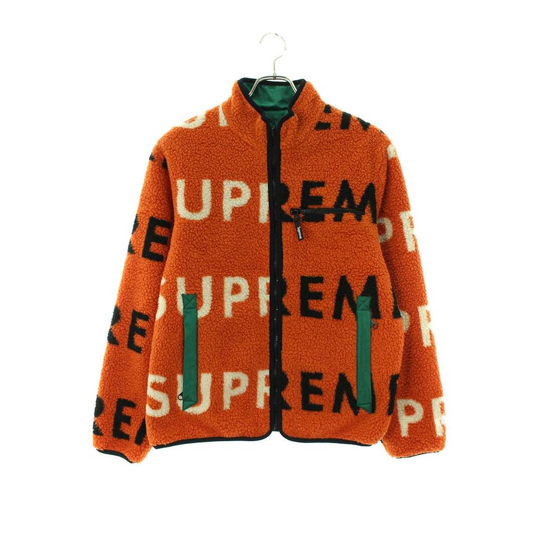 Supreme(シュプリーム)のシュプリーム  18AW  Reversible Logo Fleece Jacket リバーシブルロゴフリースジャケット メンズ S メンズのジャケット/アウター(その他)の商品写真