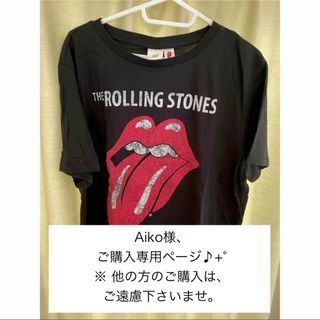 エイチアンドエム(H&M)の新品・H&M・THEROLLINGSTONES・ローリングストーンズ・Ｔシャツ(Tシャツ(半袖/袖なし))