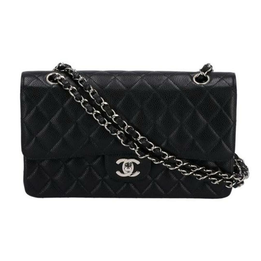 バッグ<br>CHANEL シャネル ショルダーバッグ ハンドバッグ シルバー金具 ブラック レディース/キャビアスキンマトラッセWフラップチェーンショルダー/A01113/669****/シャネル/Aランク/75