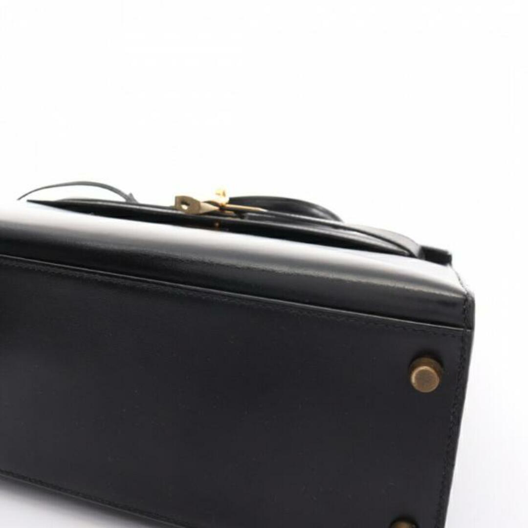 Hermes(エルメス)のケリー32 ハンドバッグ ボックスカーフ ブラック ゴールド金具 外縫い 2WAY ○U刻印 レディースのバッグ(ハンドバッグ)の商品写真