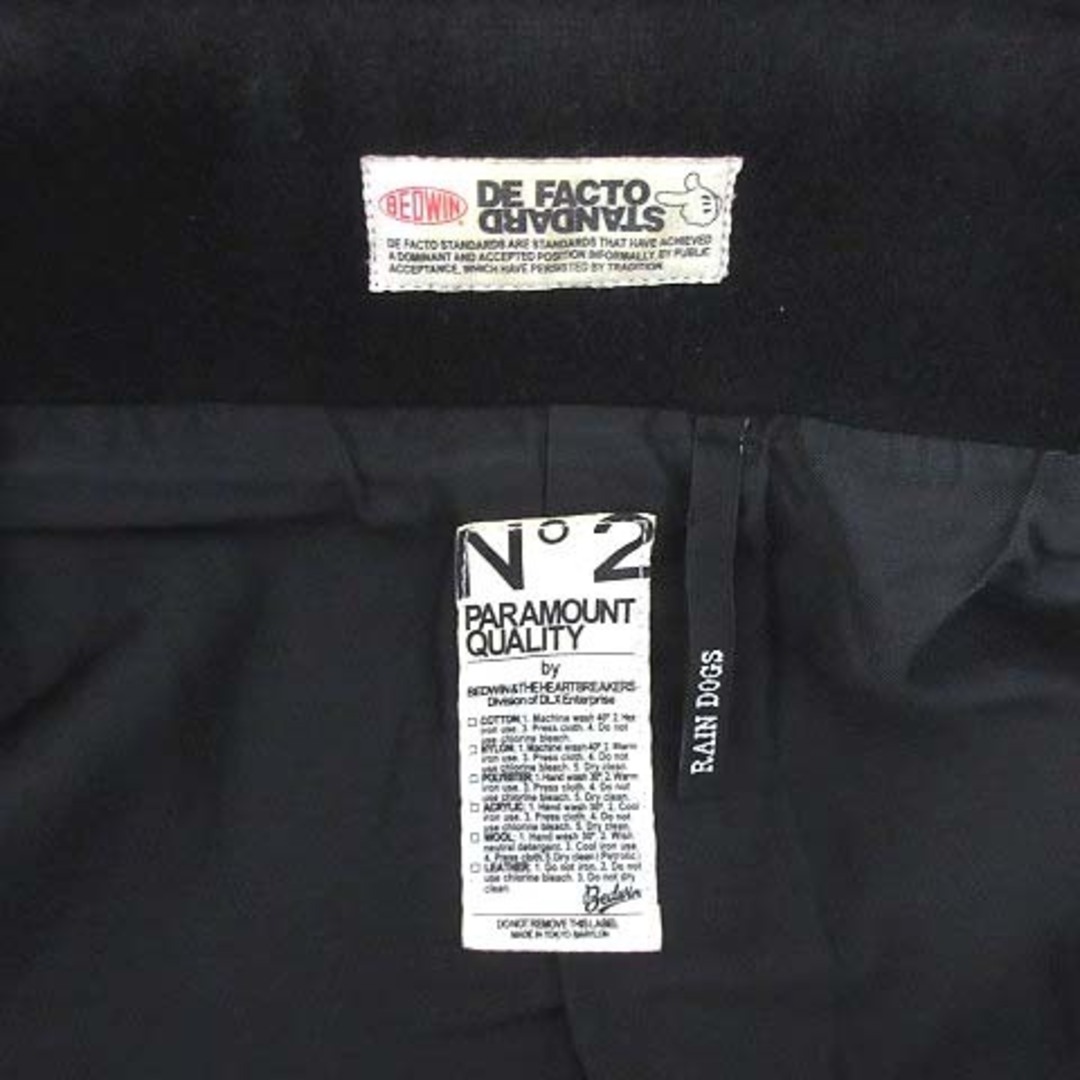BEDWIN(ベドウィン)のベドウィン BEDWIN メルトン ピーコート P-COAT MARLON 黒 メンズのジャケット/アウター(ピーコート)の商品写真