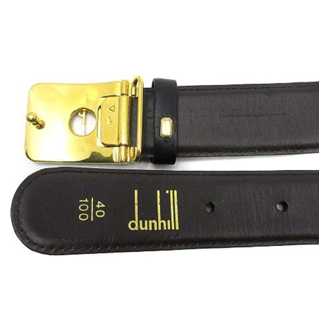 Dunhill   ダンヒル dunhill Dロゴ バックル レザーベルト ブラック