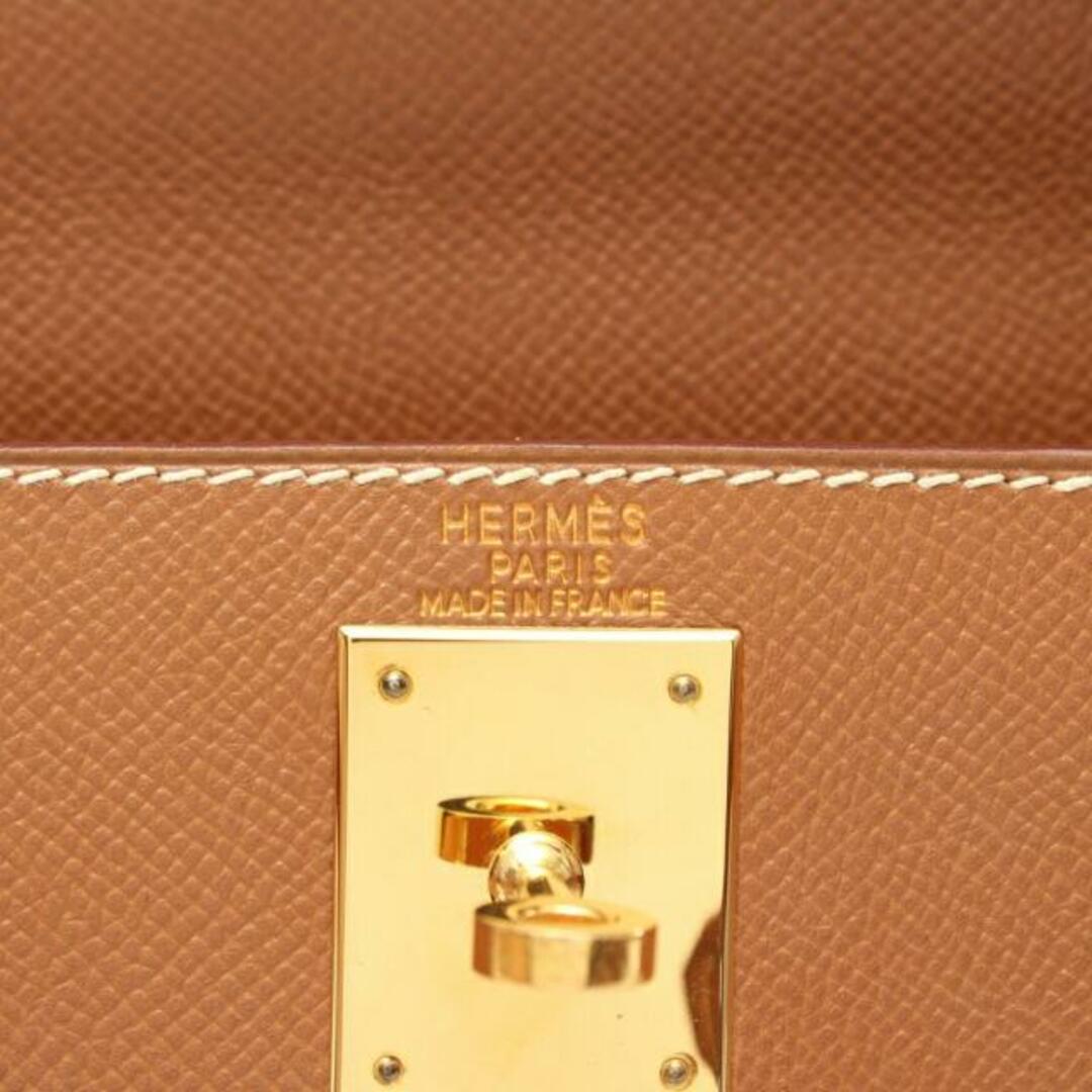 Hermes(エルメス)のケリー28 ゴールド ハンドバッグ クシュベル ライトブラウン ゴールド金具 2WAY □B刻印 レディースのバッグ(ハンドバッグ)の商品写真