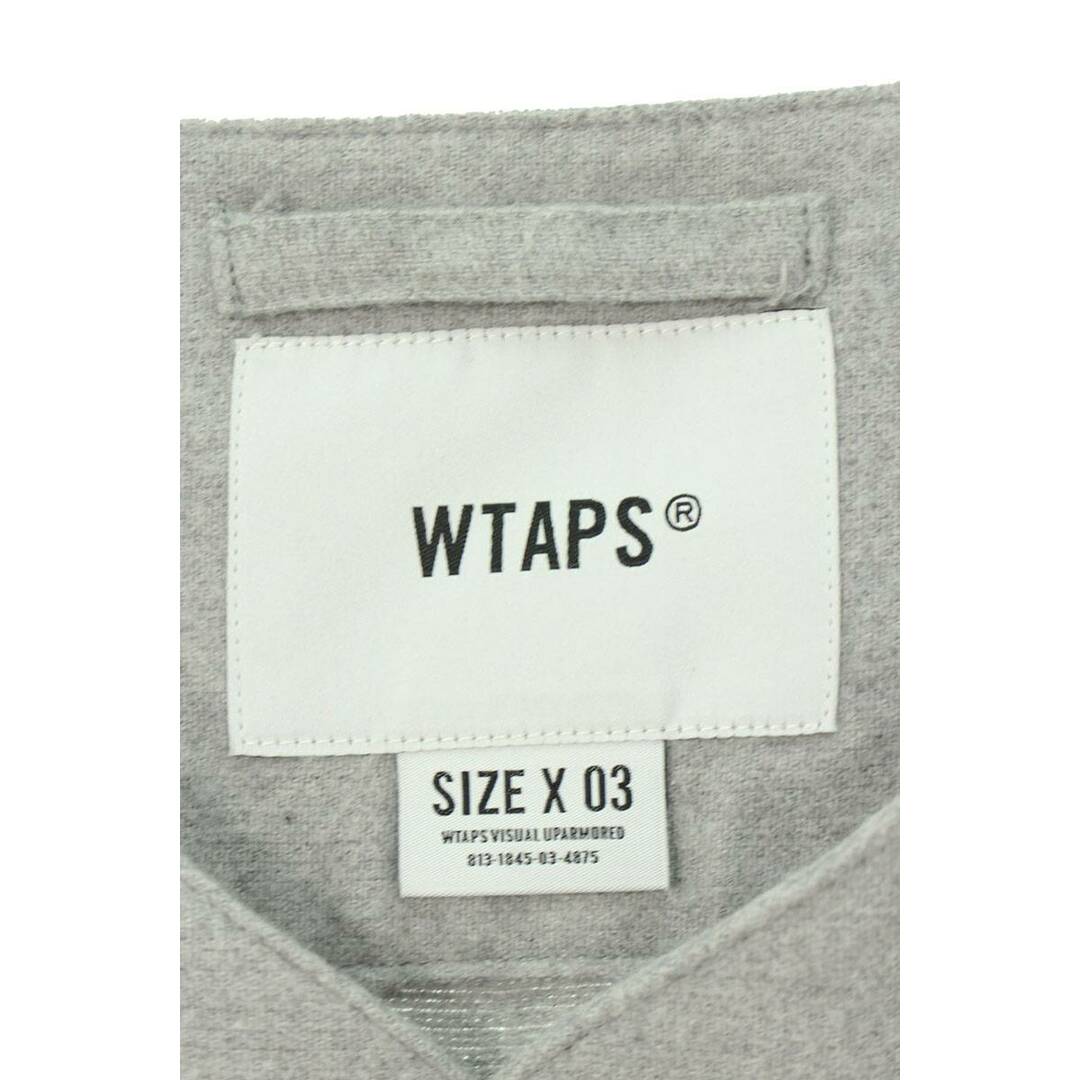 W)taps(ダブルタップス)のダブルタップス  221TQDT-SHM06 ワッペン刺繍ベースボール半袖シャツ メンズ 3 メンズのトップス(シャツ)の商品写真