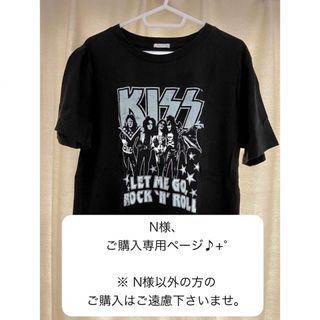 ジーユー(GU)の新品同様・GU・ジーユー・KISS・キッス・Ｔシャツ・ロック・バンド・半袖(Tシャツ(半袖/袖なし))