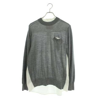 サカイ(sacai)のサカイ  SWITCHED PULLOVER SHIRTS SWEATER SCM-030 スイッチドプルオーバーシャツセーターニット メンズ 2(ニット/セーター)