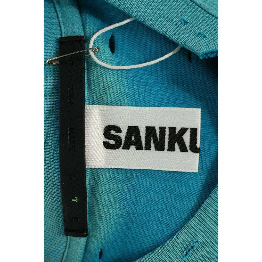 サンクアンズ SANKUANZ  SKZU22AW0TH0101 メタルパーツ装飾フェード加工ジップアップパーカー メンズ M