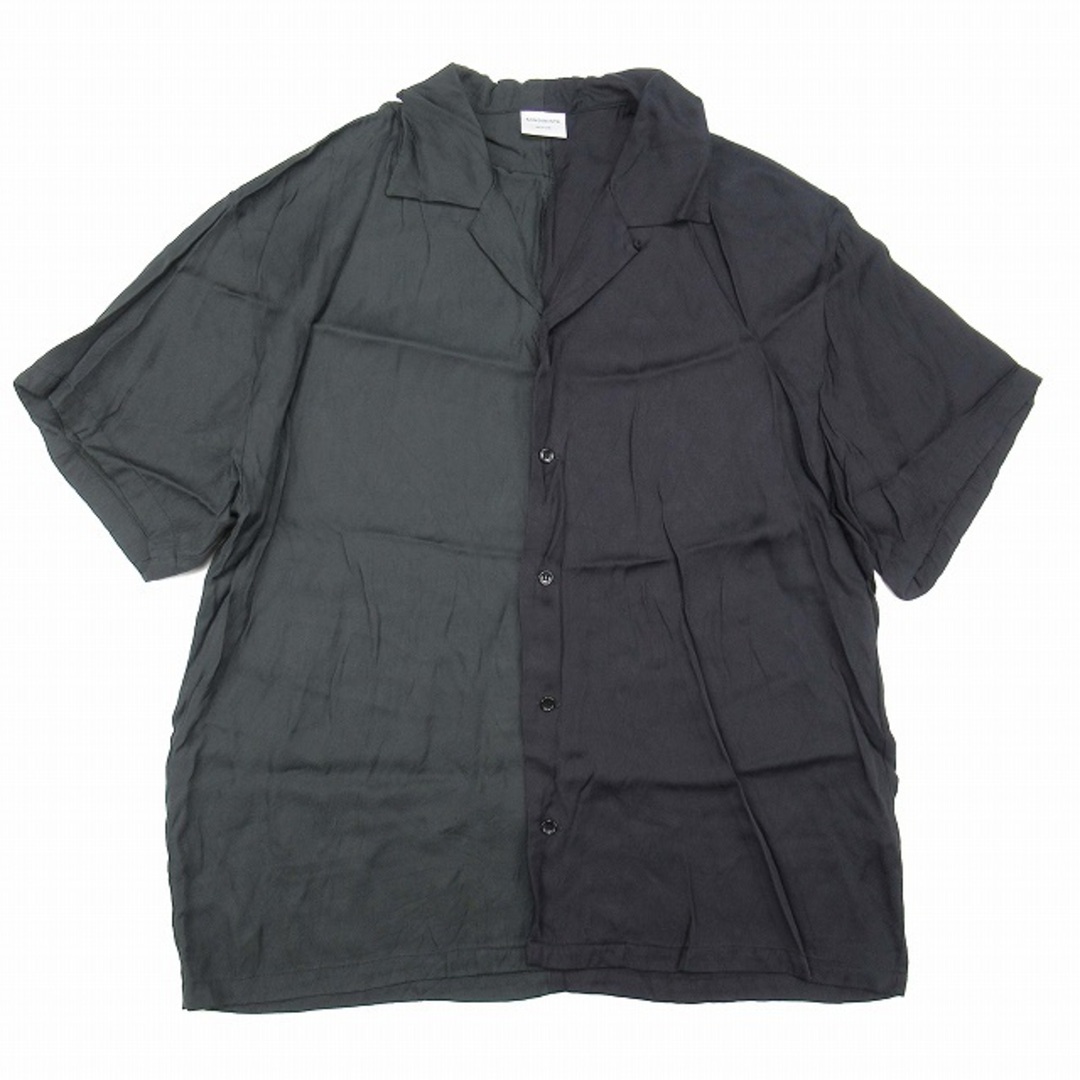 サンディニスタ レーヨンツイル オープンカラー シャツ オーバーサイズ 半袖