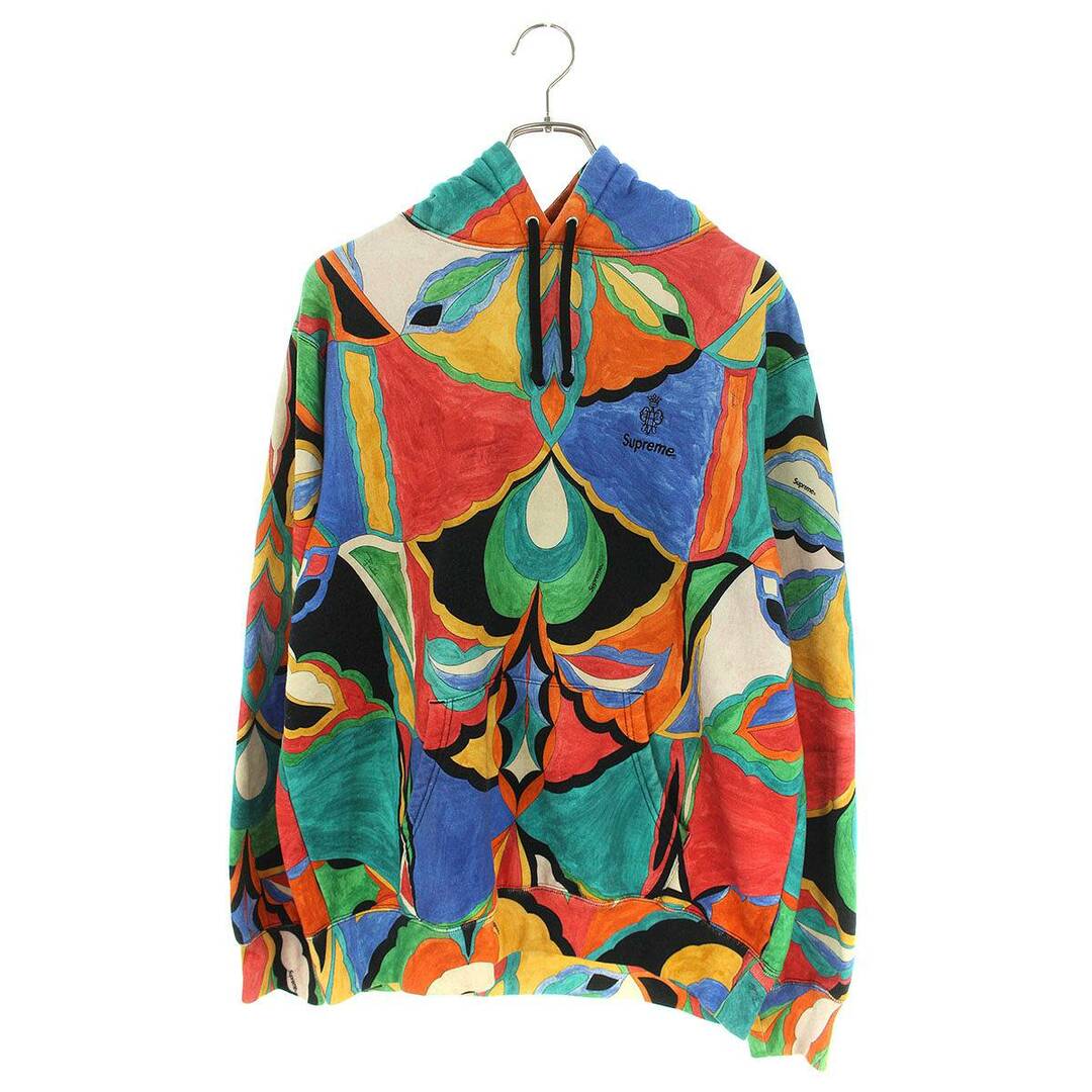 メンズシュプリーム ×エミリオプッチ EMILIO PUCCI  21SS  Emilio Pucci Hooded Sweatshirt 総柄プルオーバーパーカー メンズ M