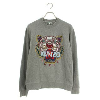 KENZO / ケンゾー | コットン タイガー ワッペン クルーネック スウェット | XL | レッド | メンズ