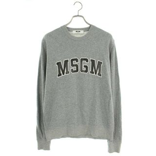 エムエスジイエム(MSGM)のエムエスジイエム  2240MM60 ロゴプリントクルーネックスウェット メンズ XS(スウェット)