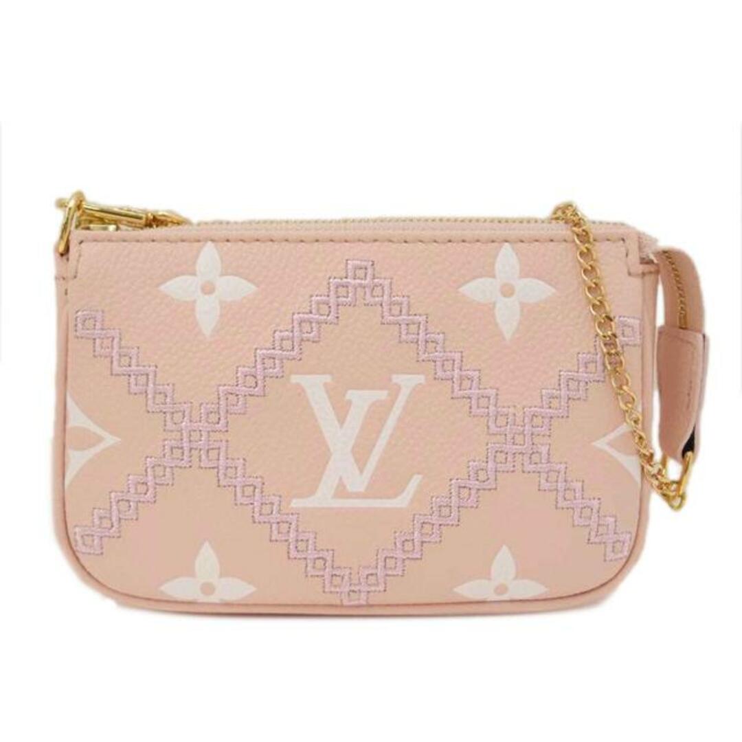 u003cbru003eLOUIS VUITTON ルイヴィトン ハンド ピンク/ミニポシェット・アクセソワール/モノグラムアンプラントブロデリー/ローズ/M81140/AA0***/ルイ・ヴィトン/SAランク/69のサムネイル