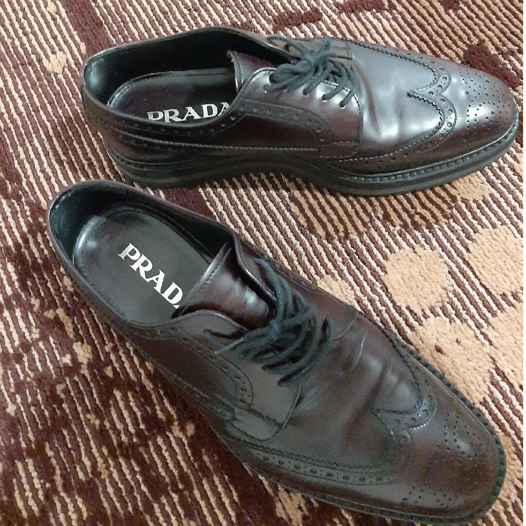 PRADA　プラダ　ビジネス　シューズ　ブラウン