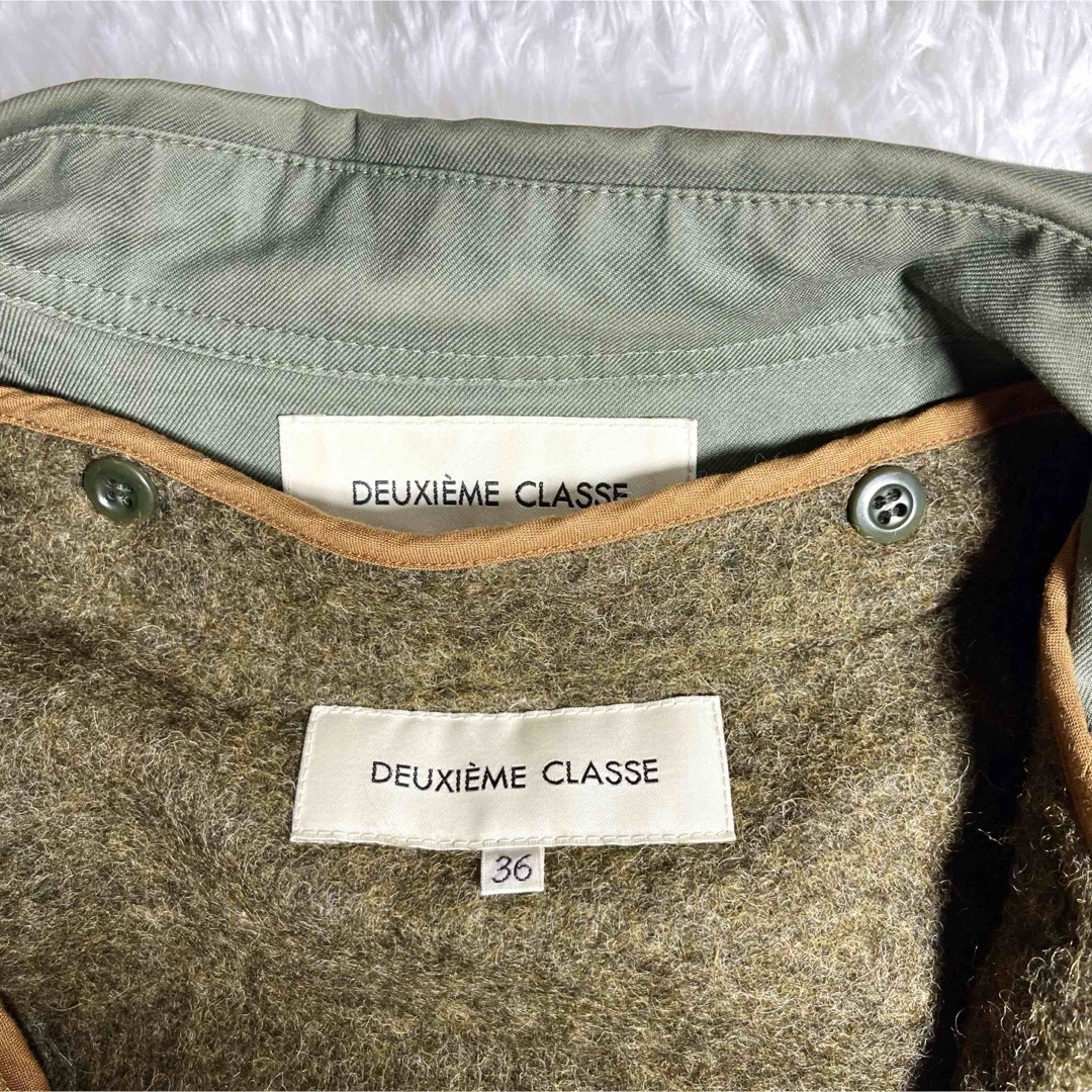 DEUXIEME CLASSE(ドゥーズィエムクラス)の極美品✨ドゥーズィエムクラス　モッズトレンチコート　ライナー付き　ラビットファー レディースのジャケット/アウター(モッズコート)の商品写真