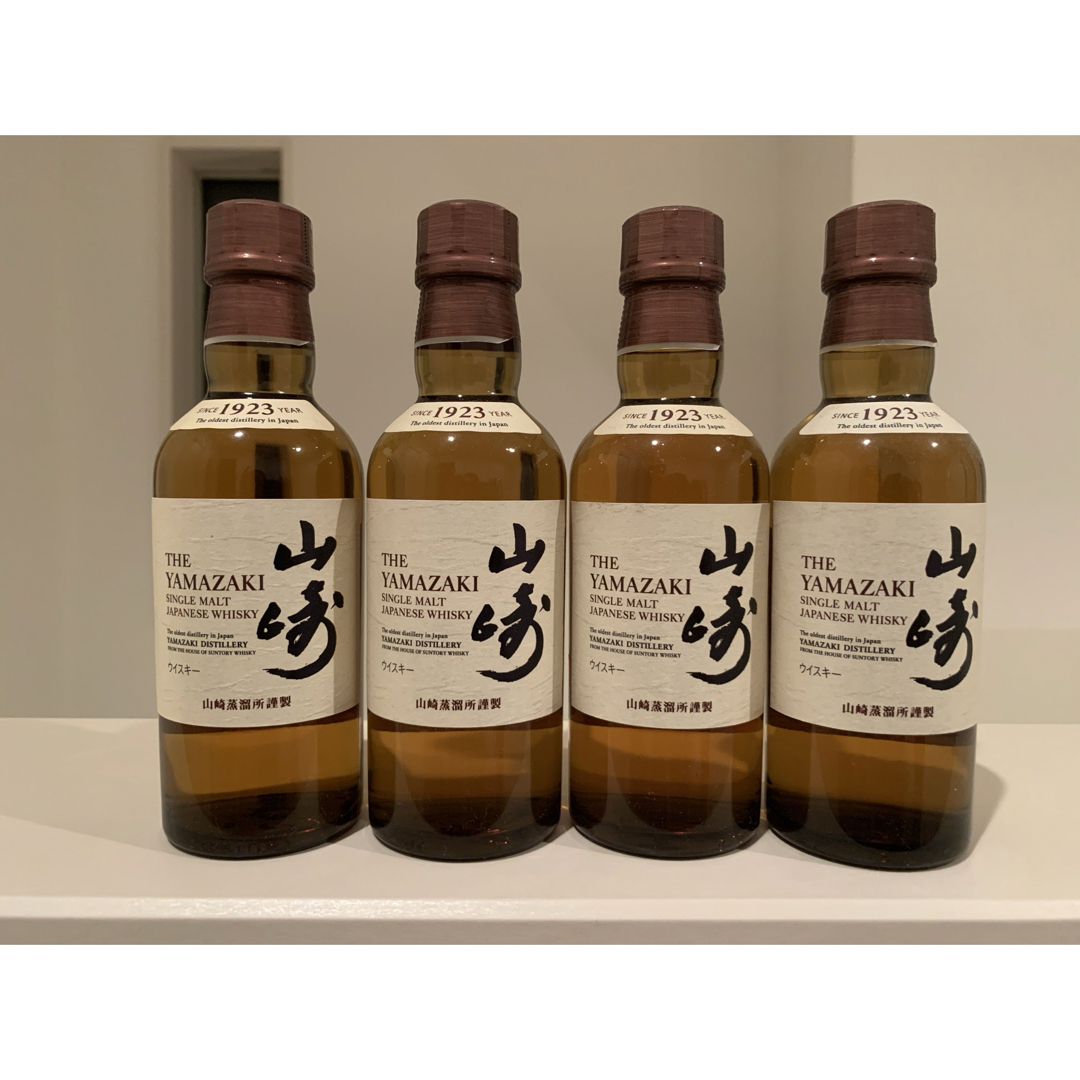 サントリーシングルモルトウィスキー山崎180ml 4本の通販 by けーご's ...