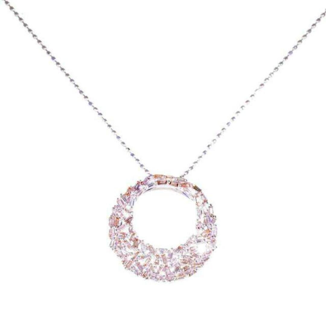 <br>K18WGダイヤネックレス0.55ct/ネックレス/Aランク/05縦横20ｍｍ重量